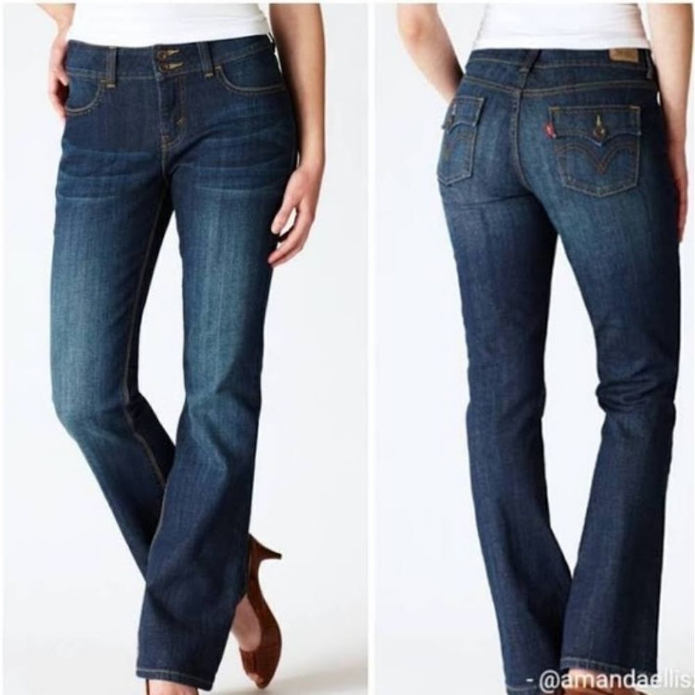LEVI'S 526 Slender Boot Cut Mid Wash Jeans